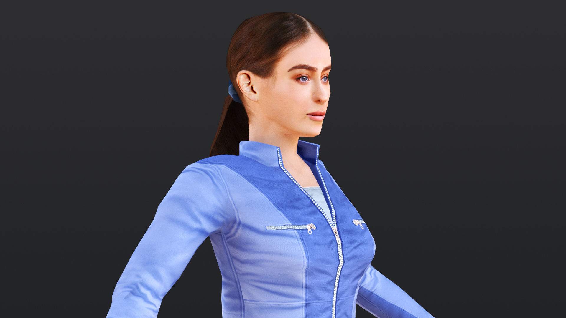 Woman 16 To 20 With 52 Animations 32 morphs 3D Model Collection_18
