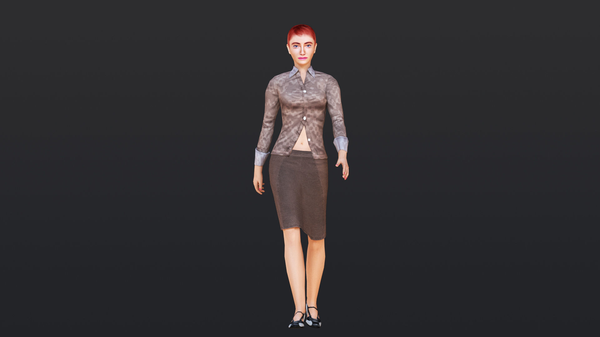 Woman 16 To 20 With 52 Animations 32 morphs 3D Model Collection_22