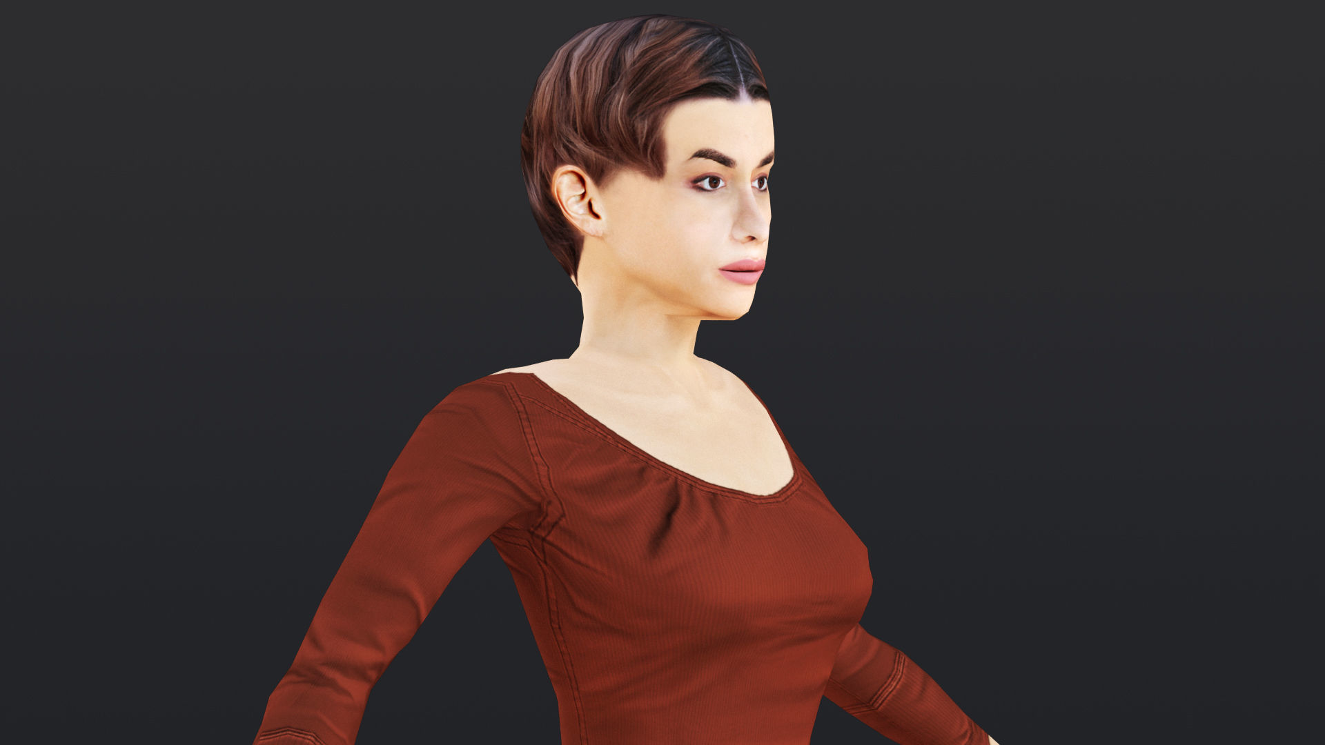 Woman 16 To 20 With 52 Animations 32 morphs 3D Model Collection_16
