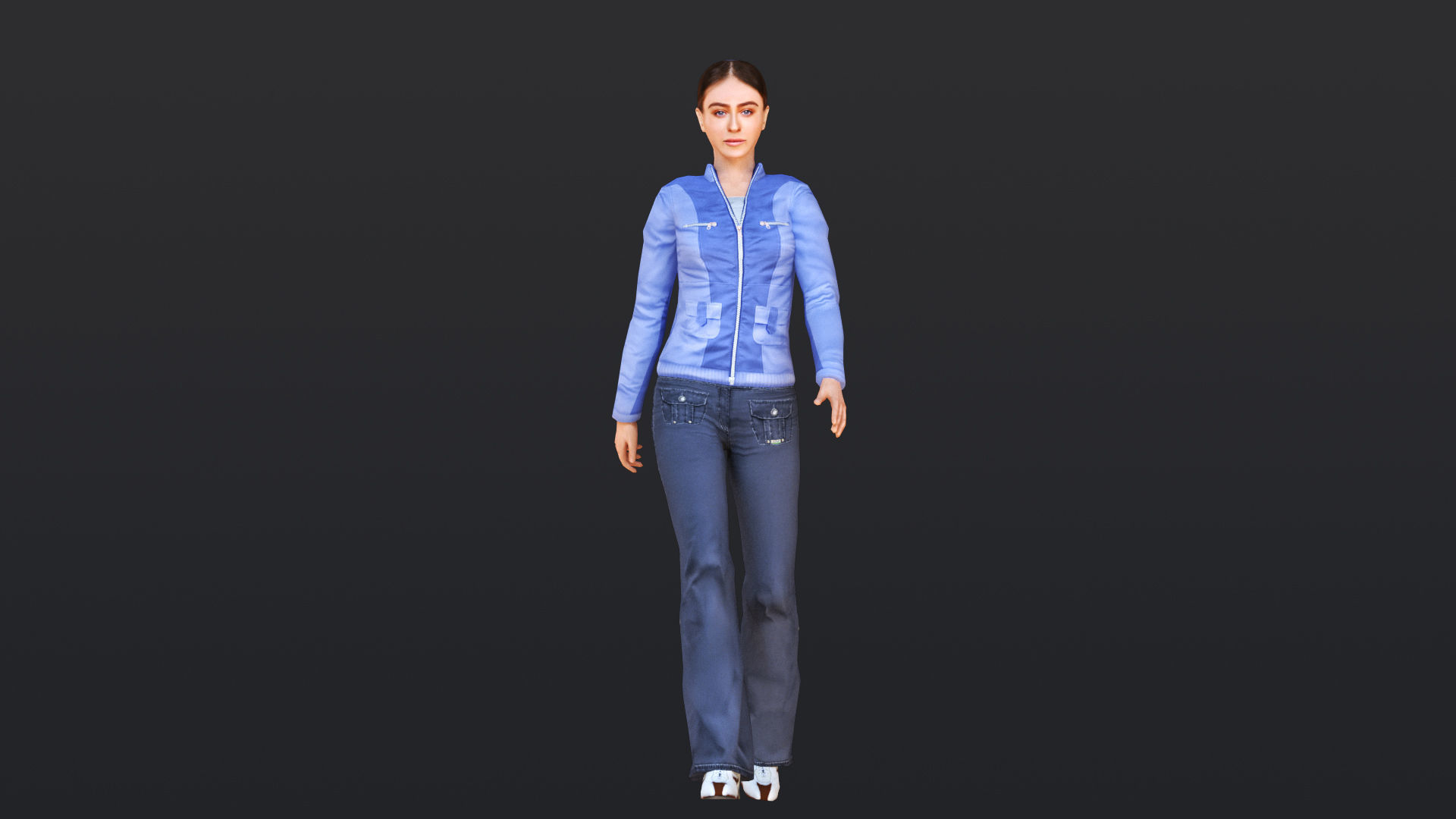 Woman 16 To 20 With 52 Animations 32 morphs 3D Model Collection_13