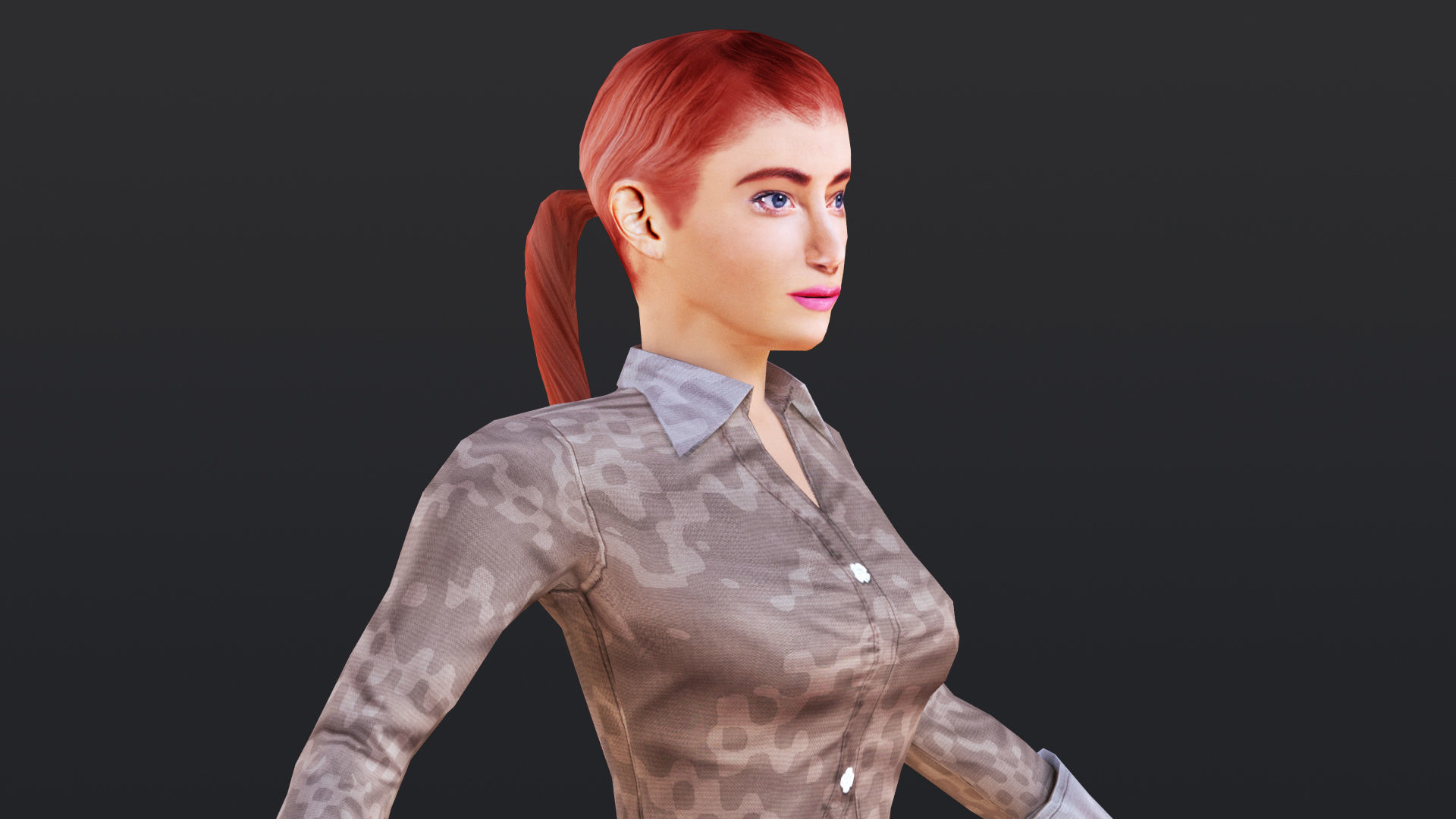 Woman 16 To 20 With 52 Animations 32 morphs 3D Model Collection_21