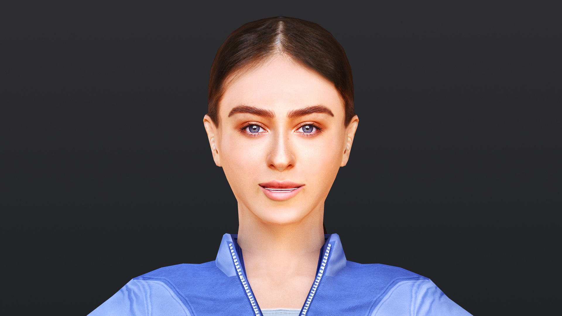 Woman 16 To 20 With 52 Animations 32 morphs 3D Model Collection_17