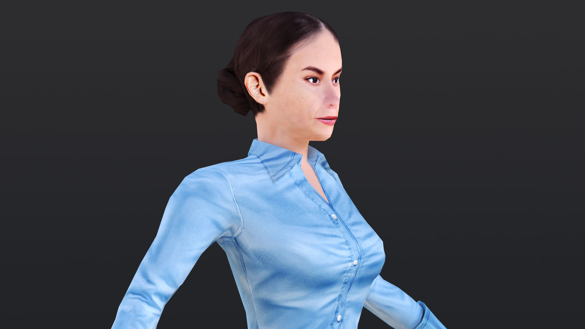 Woman 16 To 20 With 52 Animations 32 morphs 3D Model Collection_12