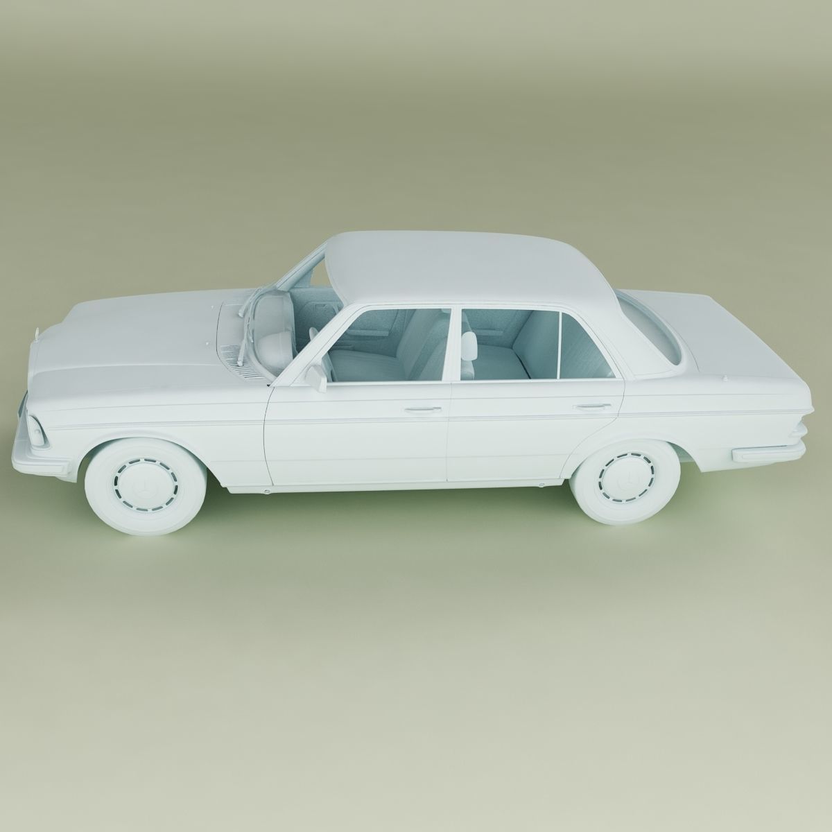 Mercedes-Benz W123 Sedan 3D model_2