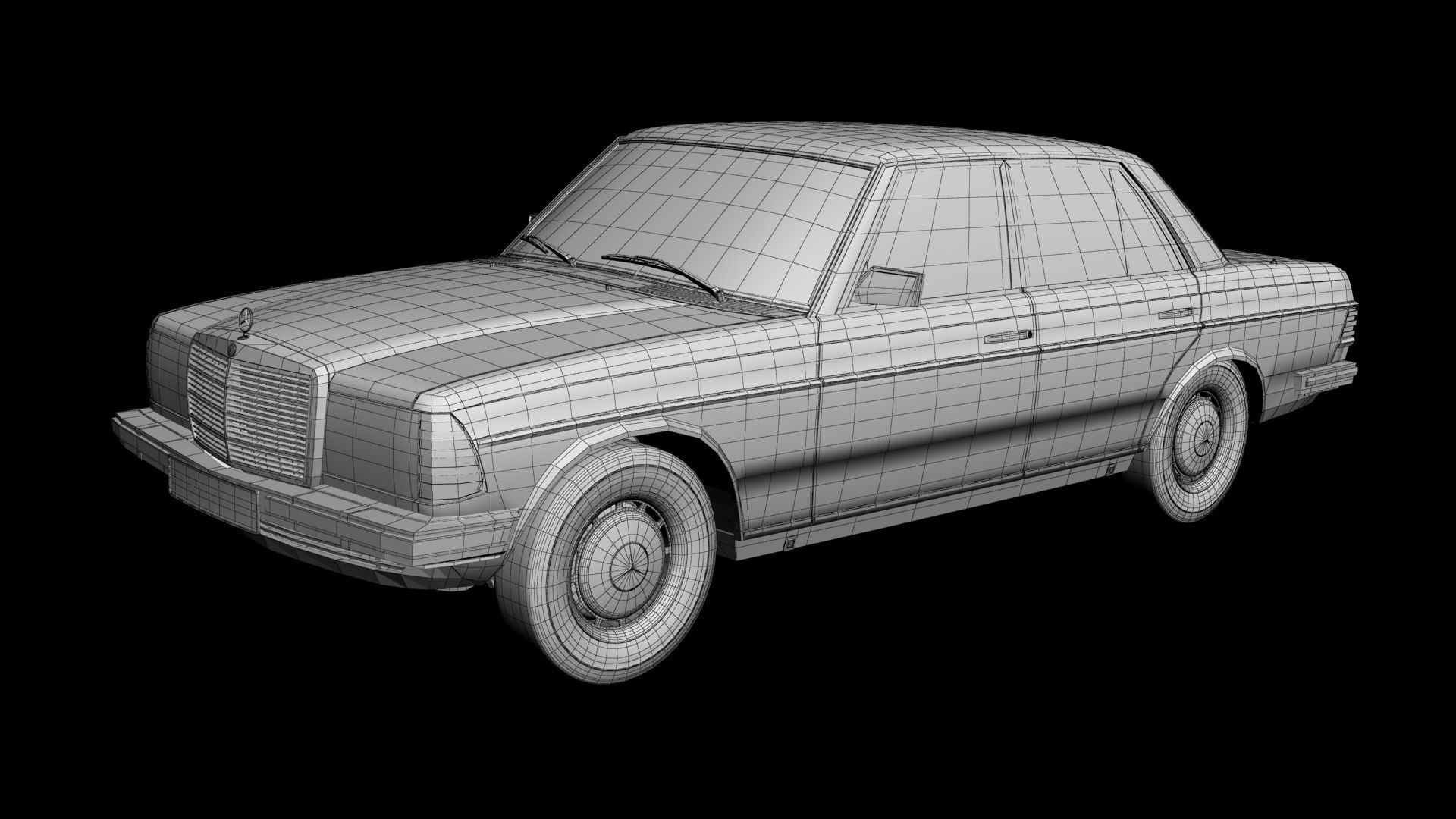 Mercedes-Benz W123 Sedan 3D model_13