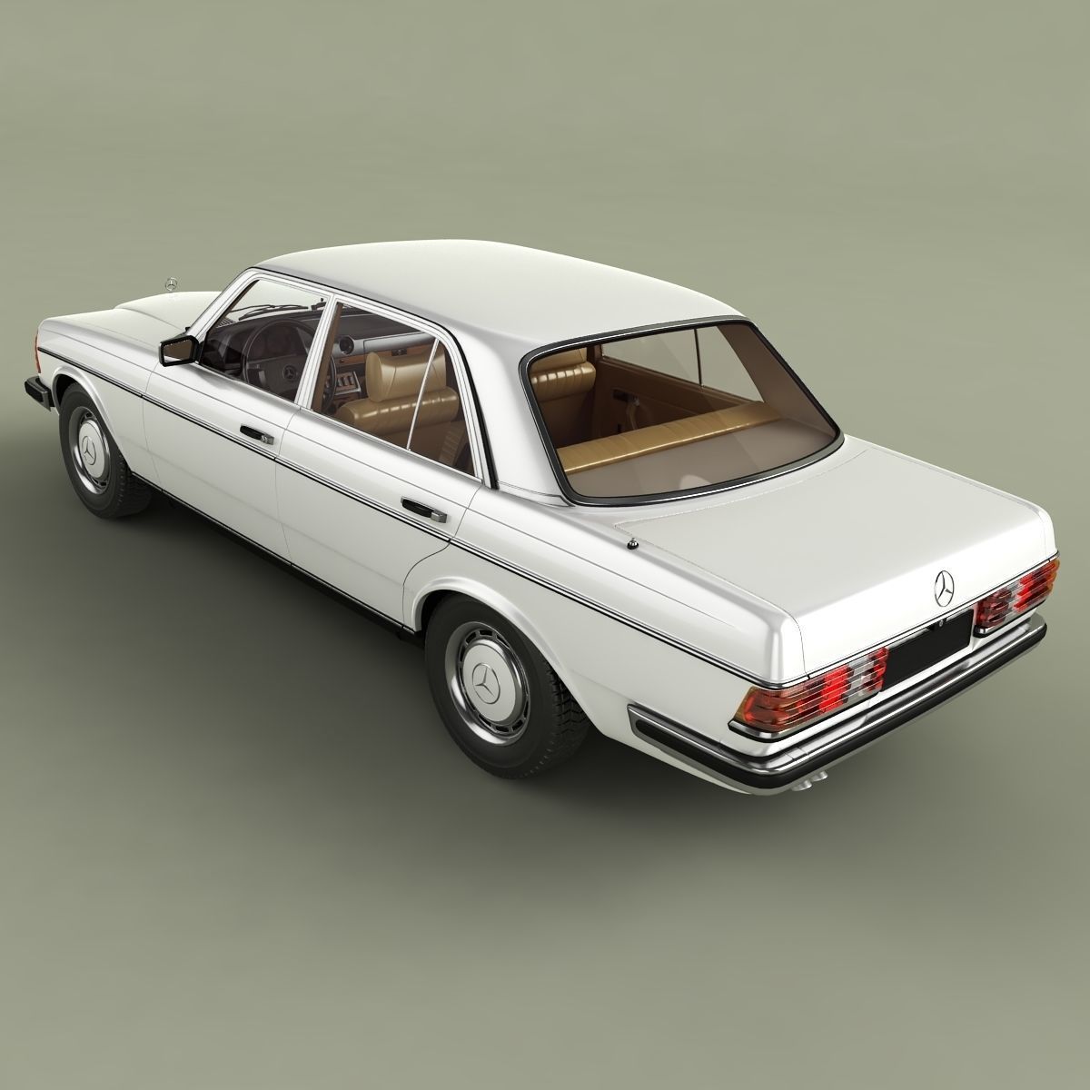 Mercedes-Benz W123 Sedan 3D model_10