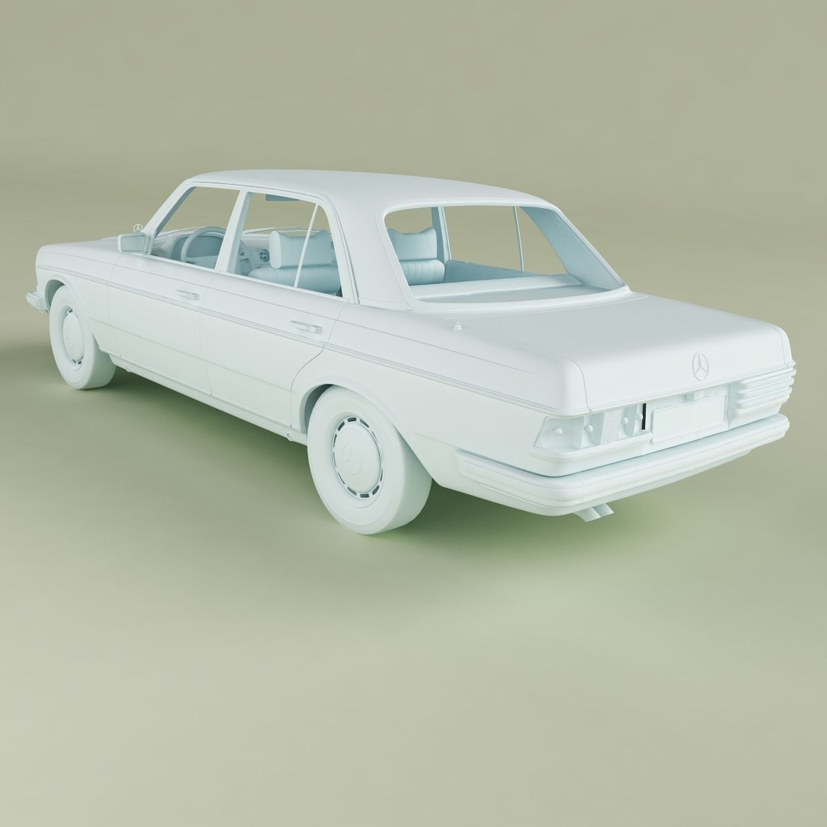 Mercedes-Benz W123 Sedan 3D model_3