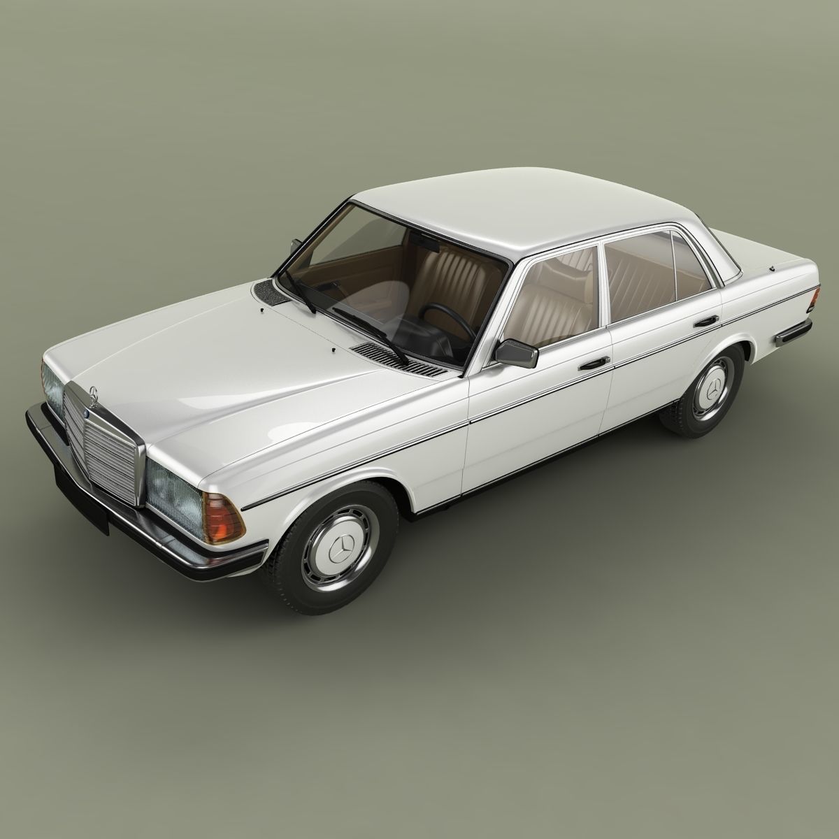 Mercedes-Benz W123 Sedan 3D model_8