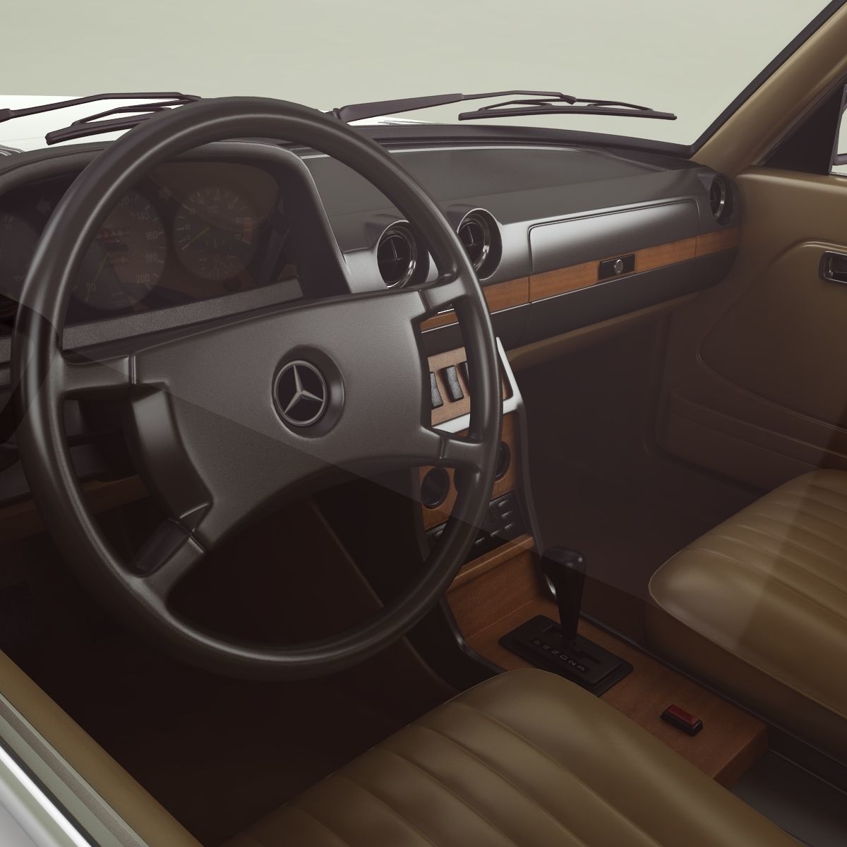 Mercedes-Benz W123 Sedan 3D model_11