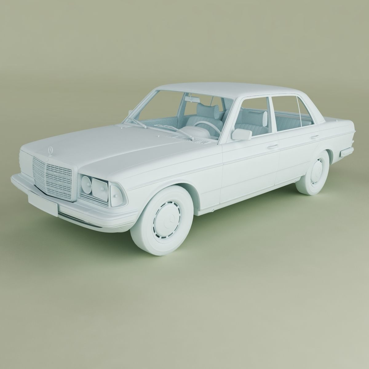 Mercedes-Benz W123 Sedan 3D model_1
