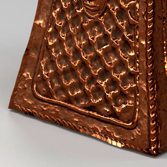 Benin bronze bell Low-poly 3D model_8