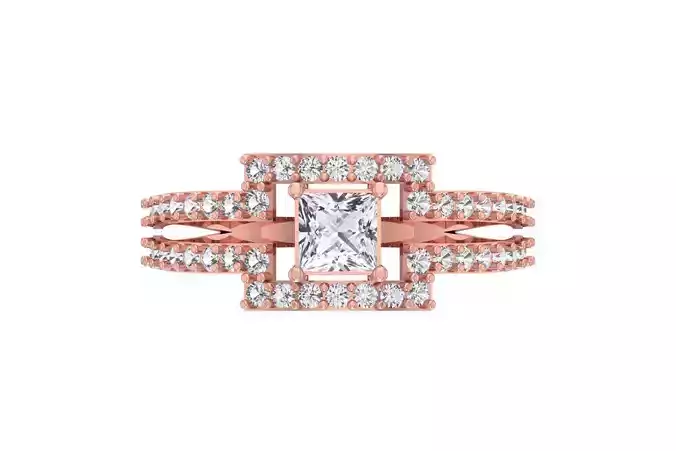 Women Wedding Engagement Princess Stone Ring