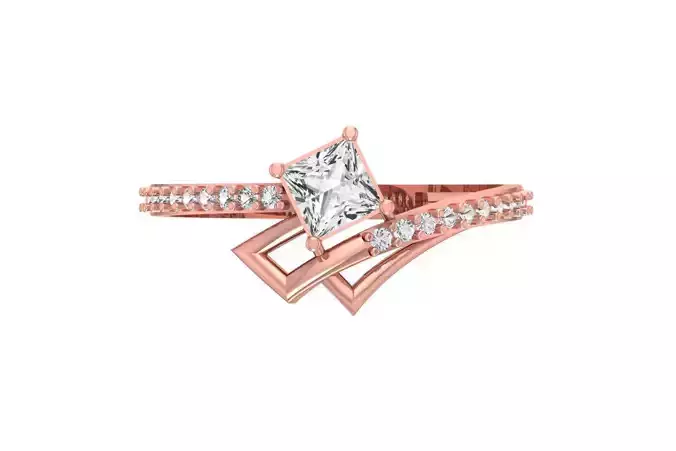 Women Wedding Engagement Princess Stone Ring