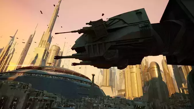 ATAT Shoot animation 3D model