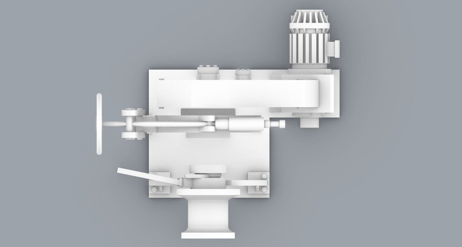 Anchor Winch Low-poly 3D model_12
