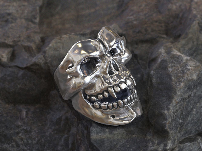 Skull Ring 3D print model