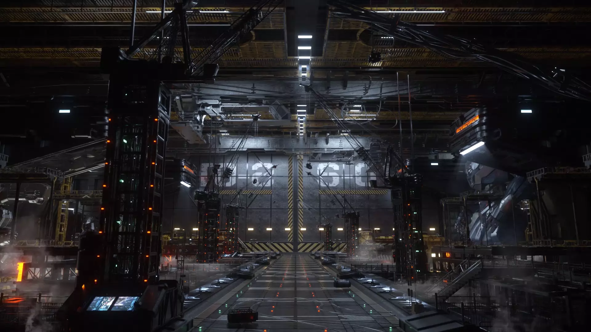 technology factory 3D model_0