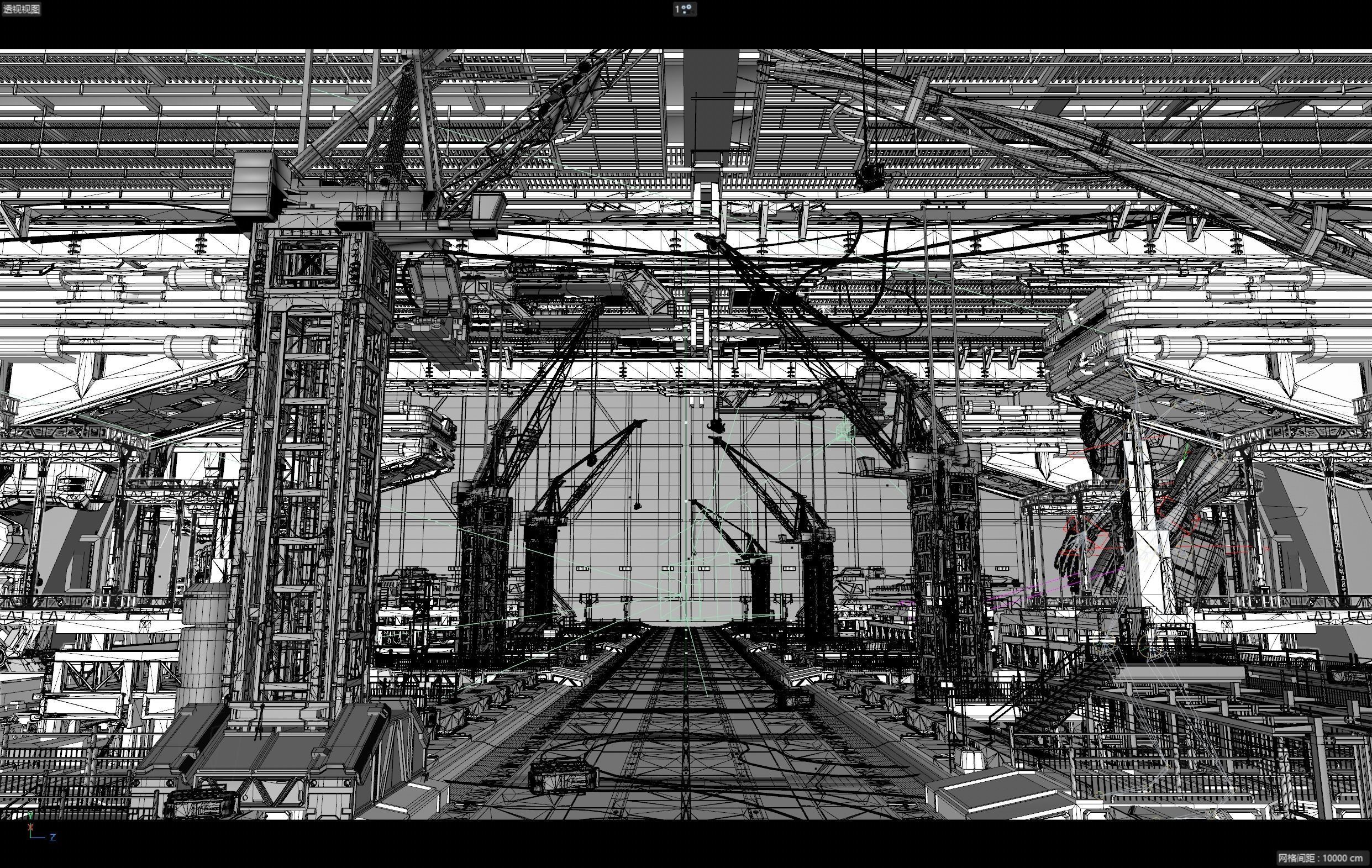 technology factory 3D model_4