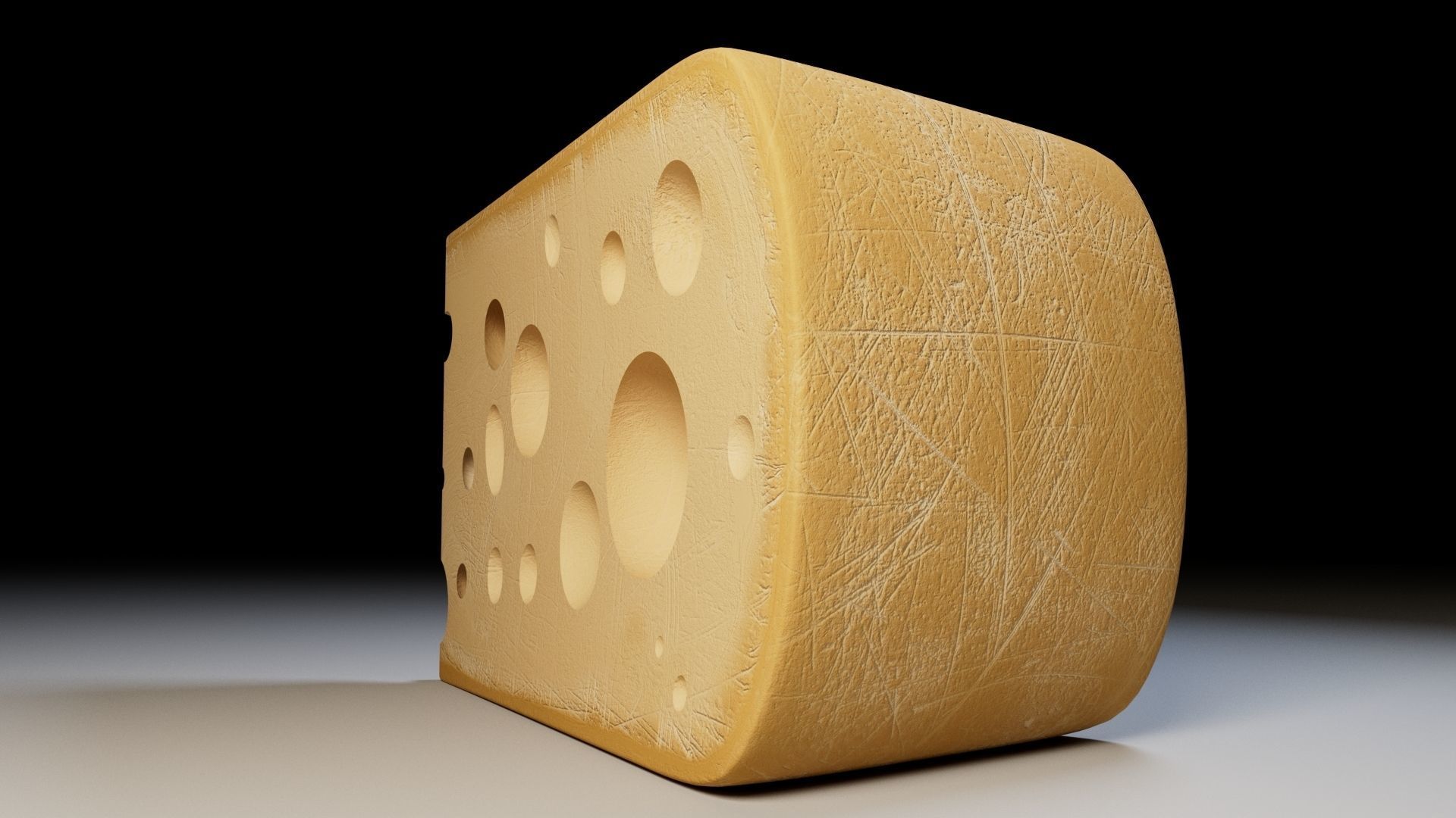 Piece of Cheese 3D model_3