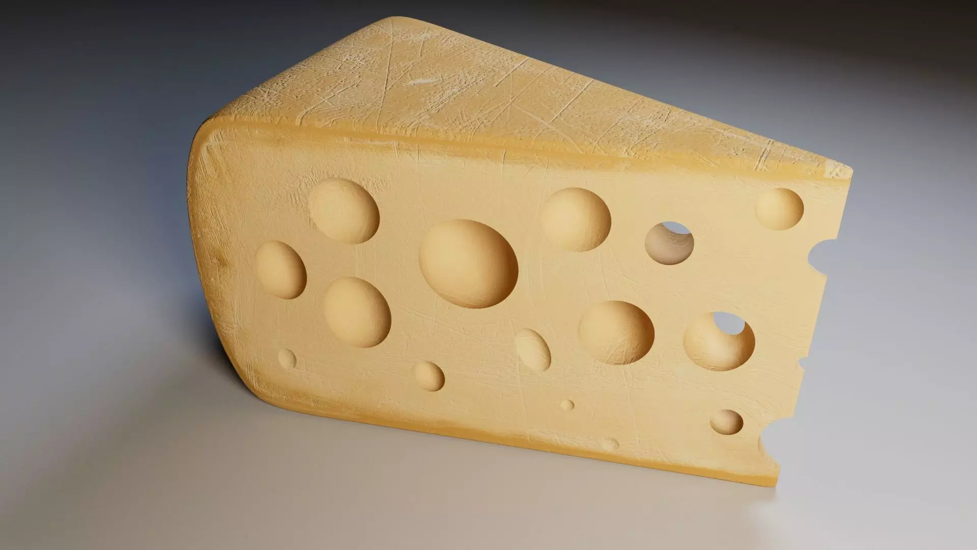 Piece of Cheese 3D model_0