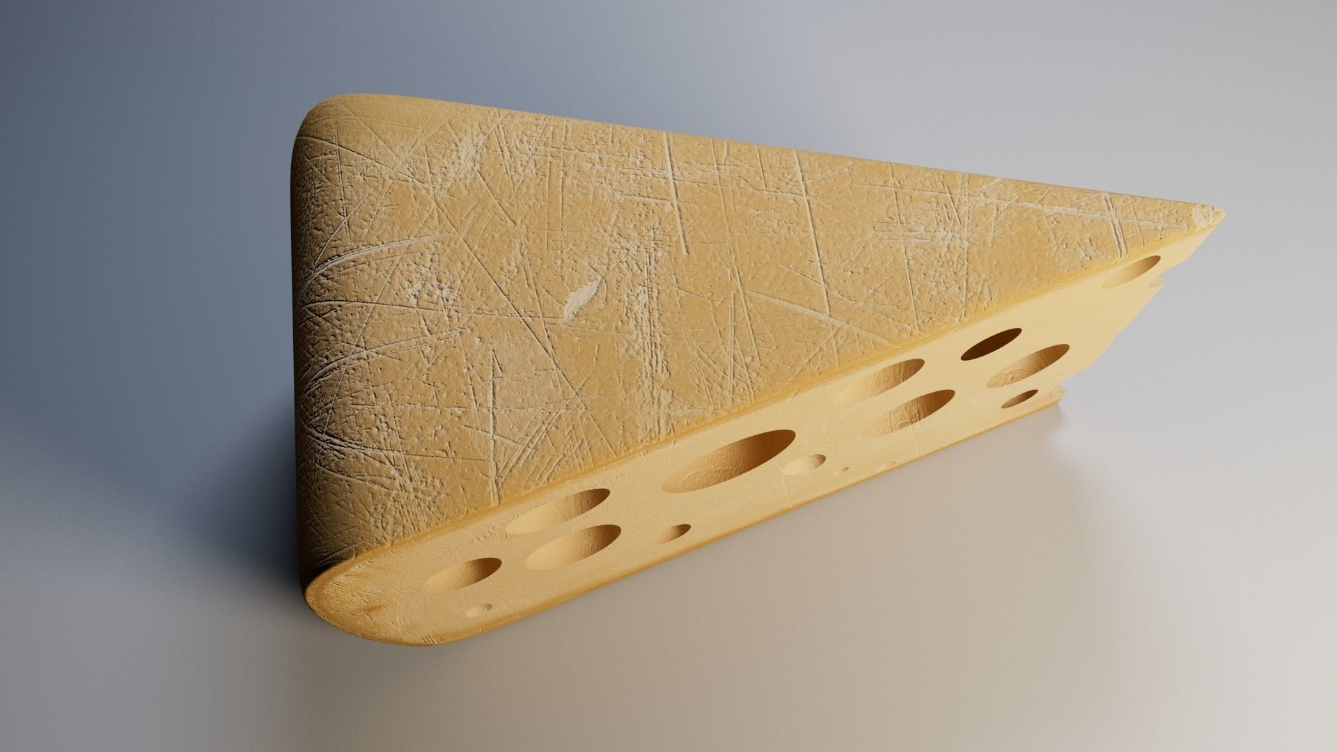 Piece of Cheese 3D model_1