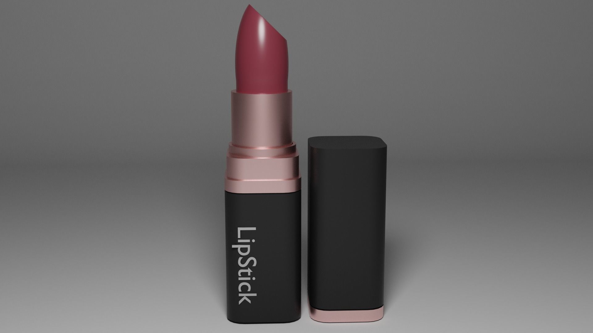 Noncommercial Lipstick 3D model_2