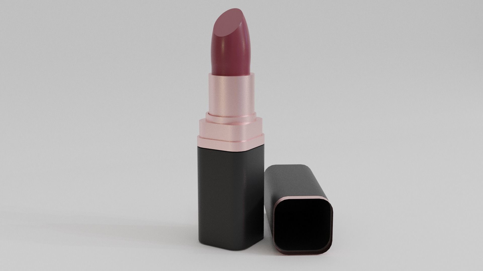 Noncommercial Lipstick 3D model_1