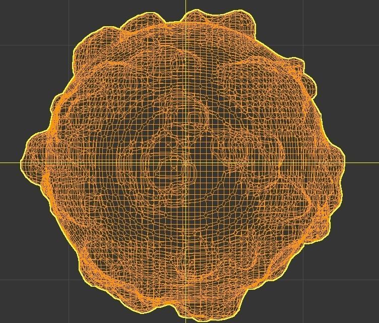 Cancer Cell Groving Low-poly 3D model_4