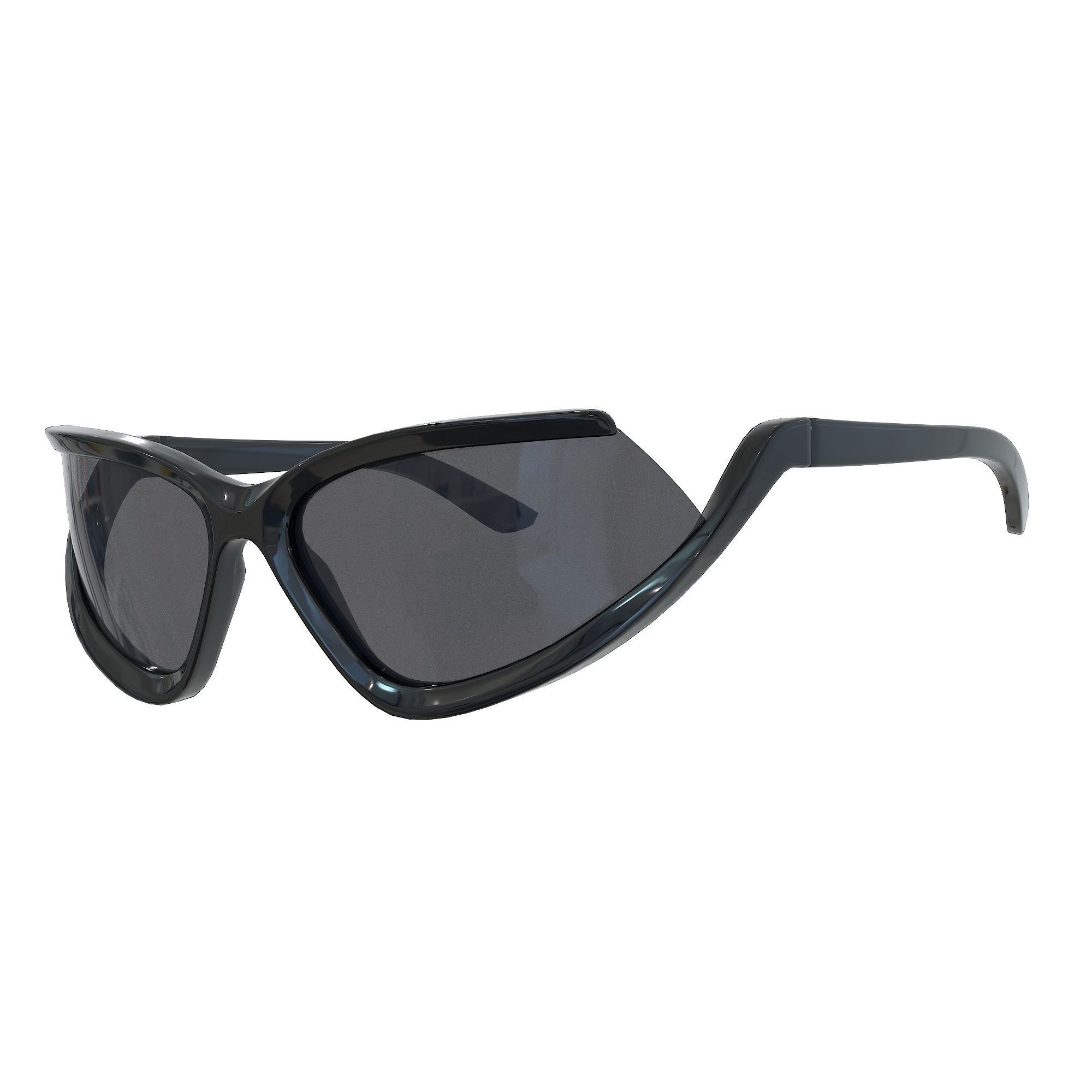 Balenciaga Side Xpander Cat Sunglasses Low-poly 3D model_5