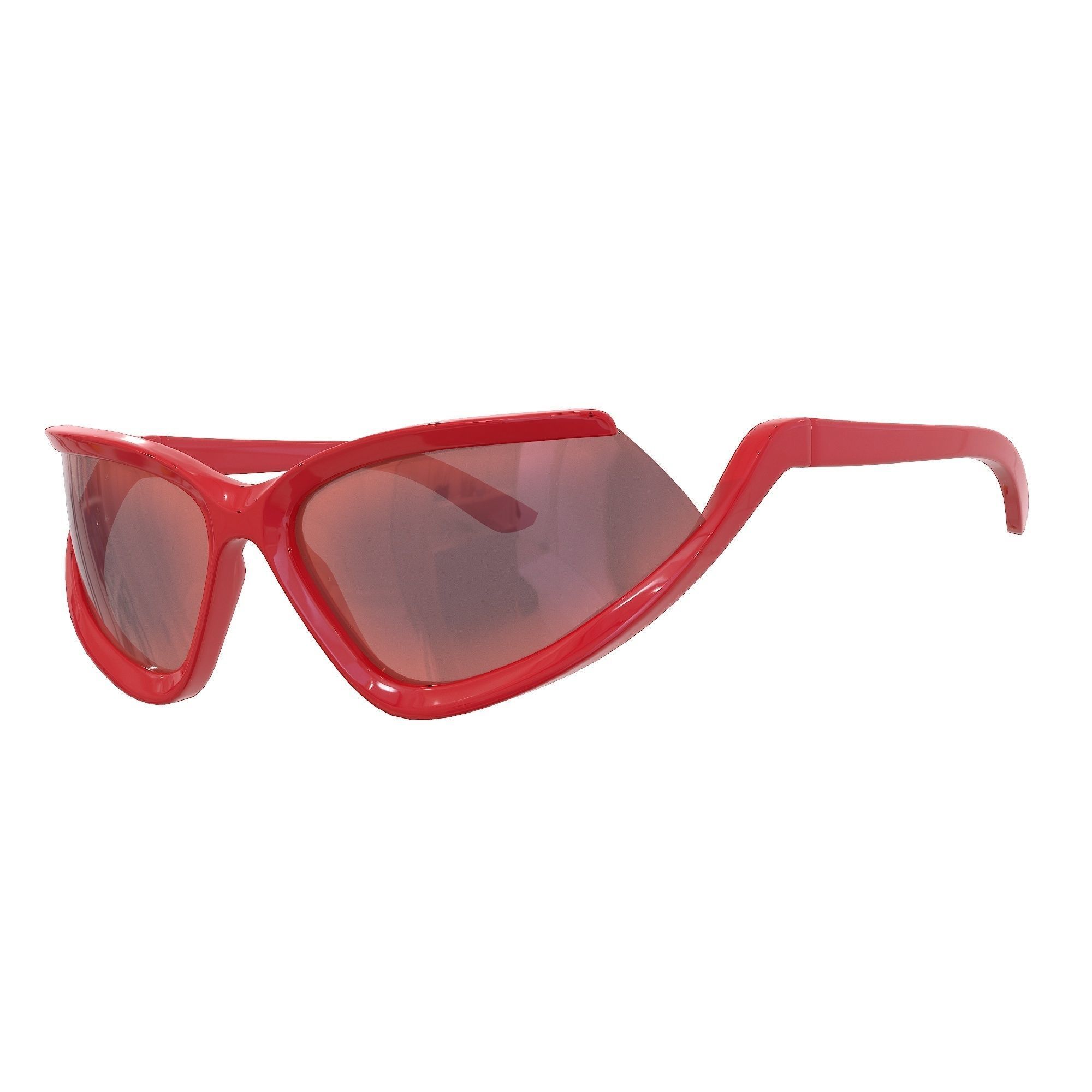 Balenciaga Side Xpander Cat Sunglasses Low-poly 3D model_6