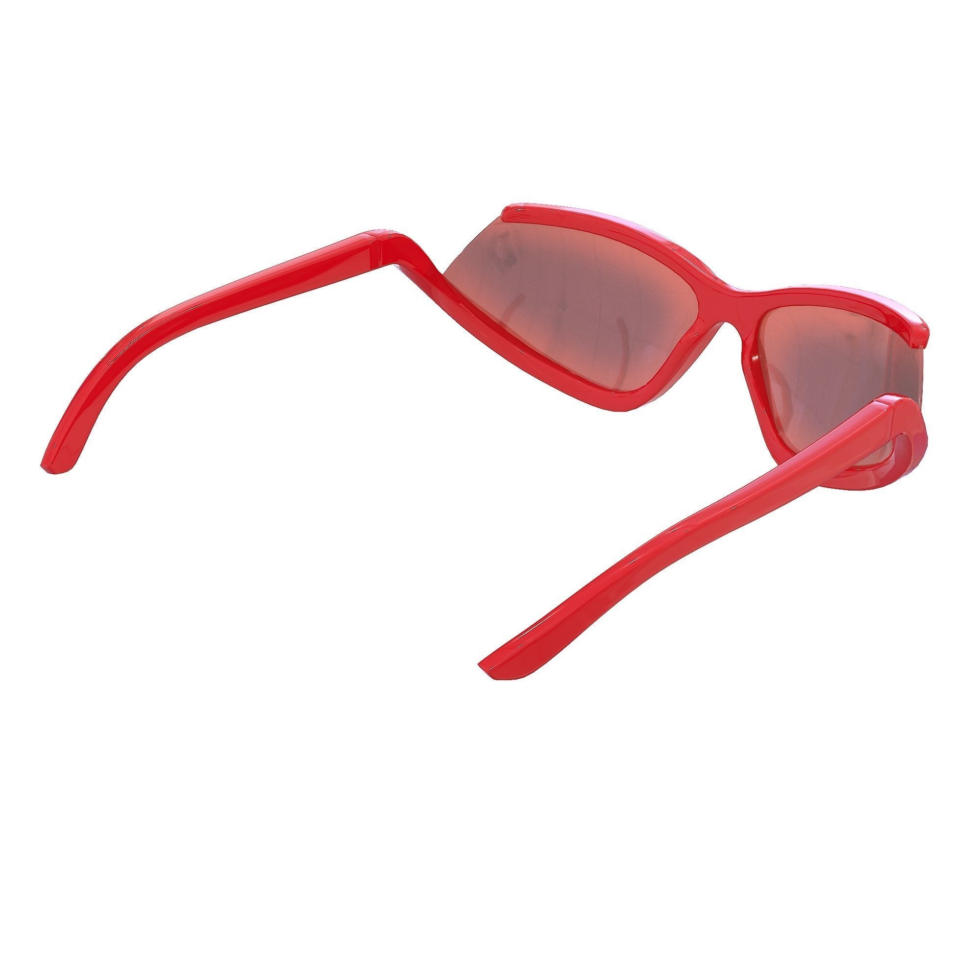 Balenciaga Side Xpander Cat Sunglasses Low-poly 3D model_7