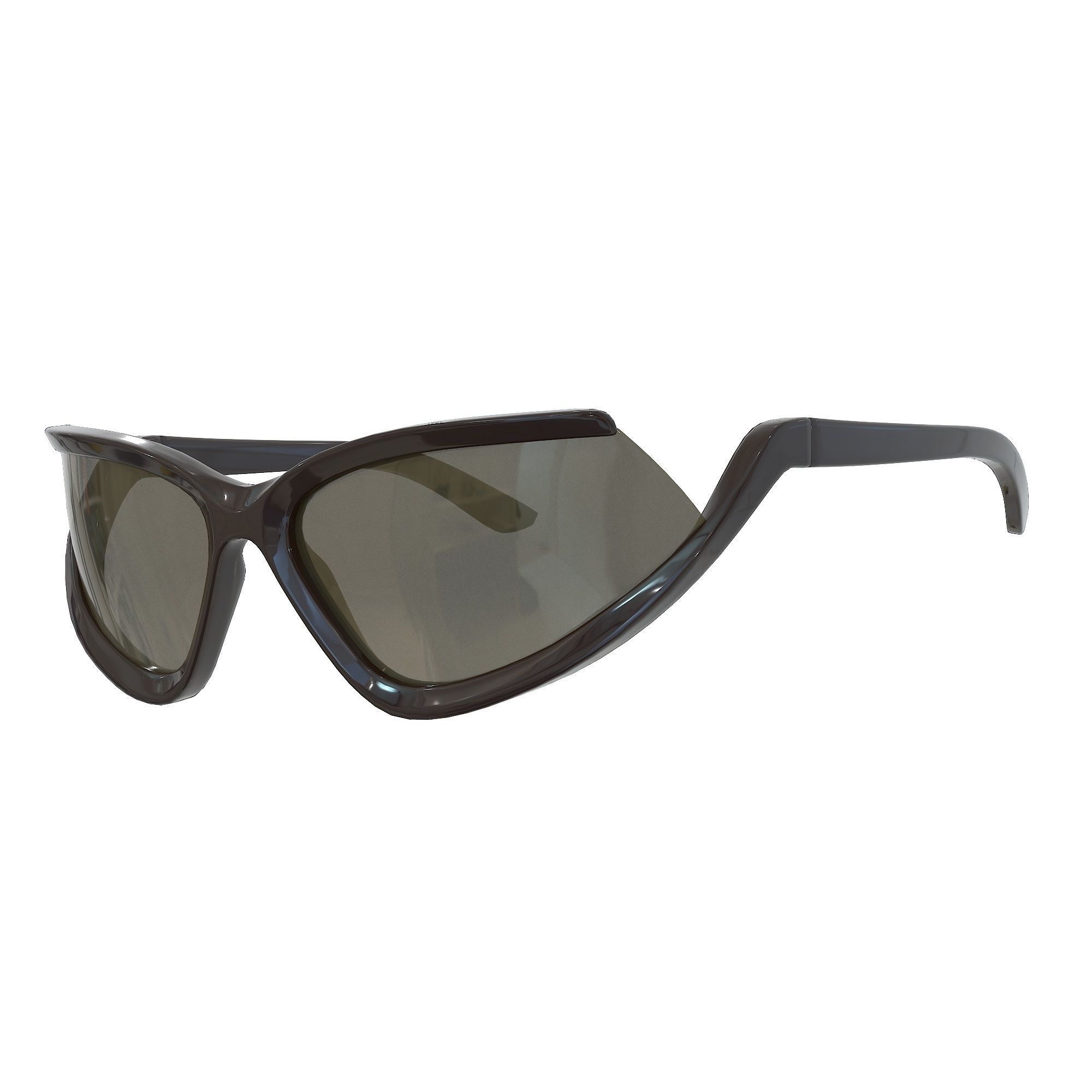 Balenciaga Side Xpander Cat Sunglasses Low-poly 3D model_4