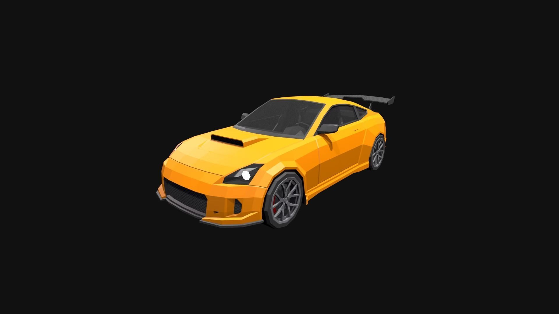 Low Poly  Customizable Cars Low-poly 3D model_1