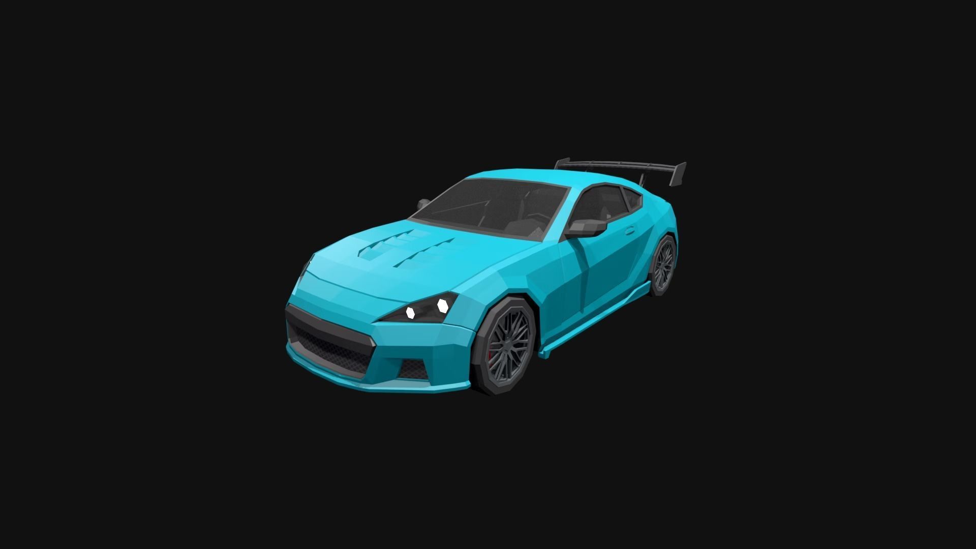 Low Poly  Customizable Cars Low-poly 3D model_3
