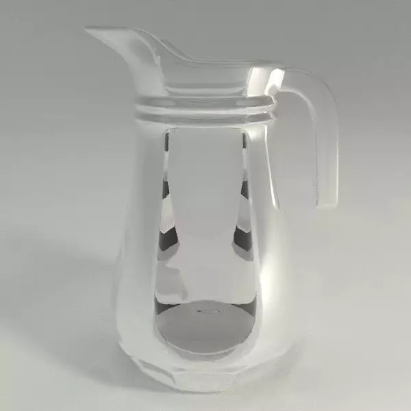 Pitcher clear glass 3D model