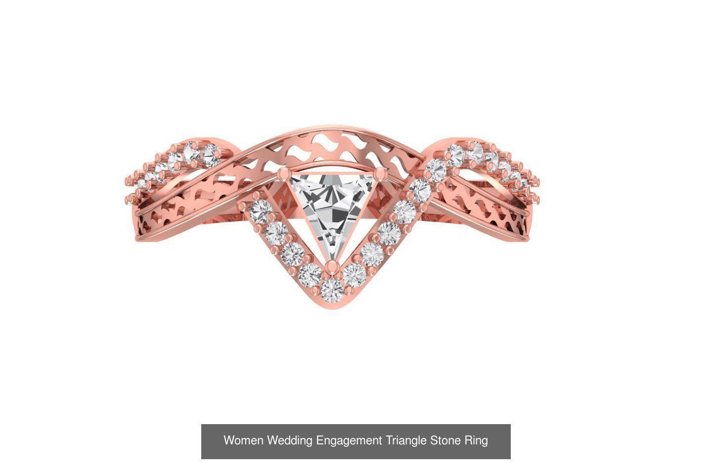 77 Different Shape Stone Rings 3dm STL OBJ FBX Detail Collection _16