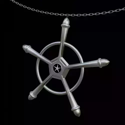 Anime Bleach Quincy Ishida Uryuu Necklace 3D print model