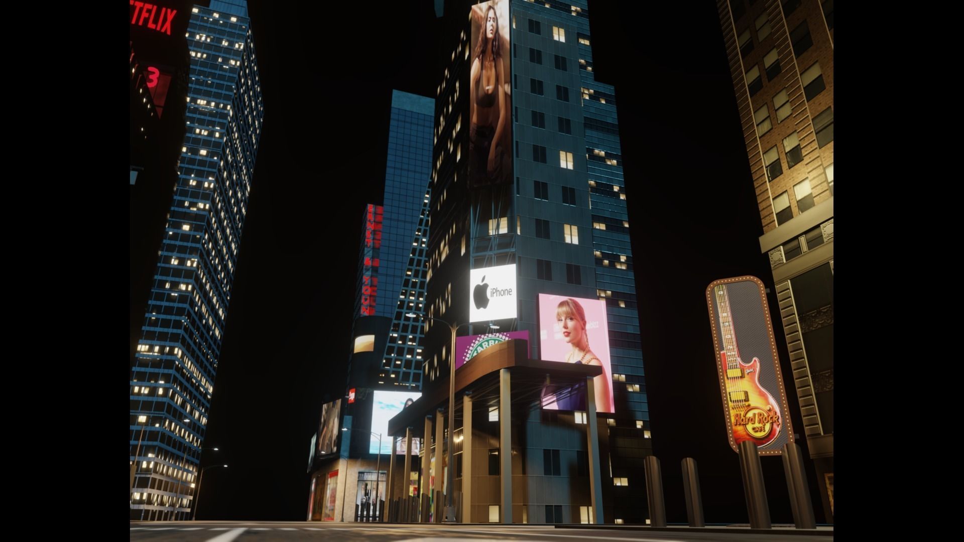 Times Square NYC Broadway New York City America 3D model_17