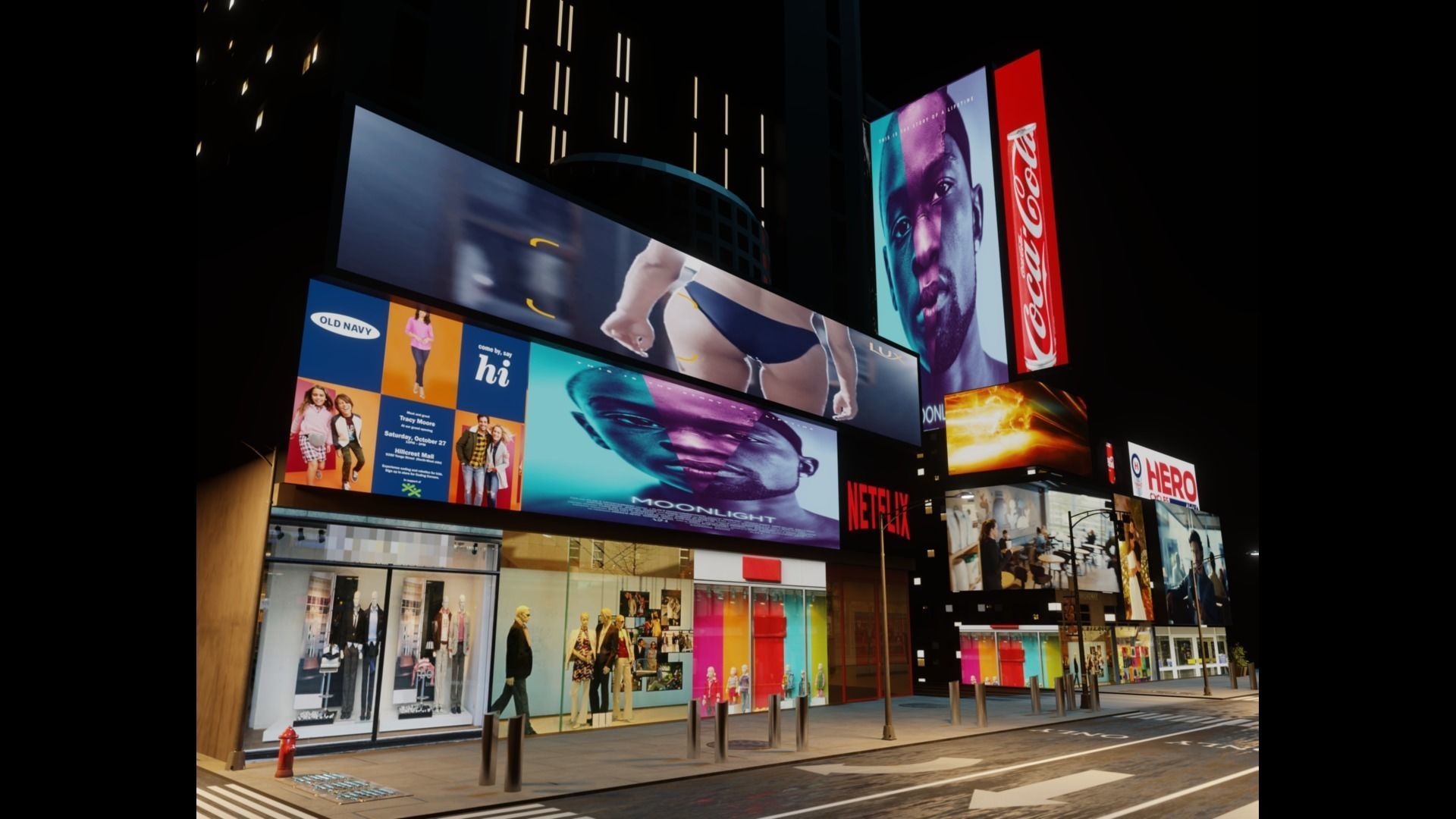 Times Square NYC Broadway New York City America 3D model_20