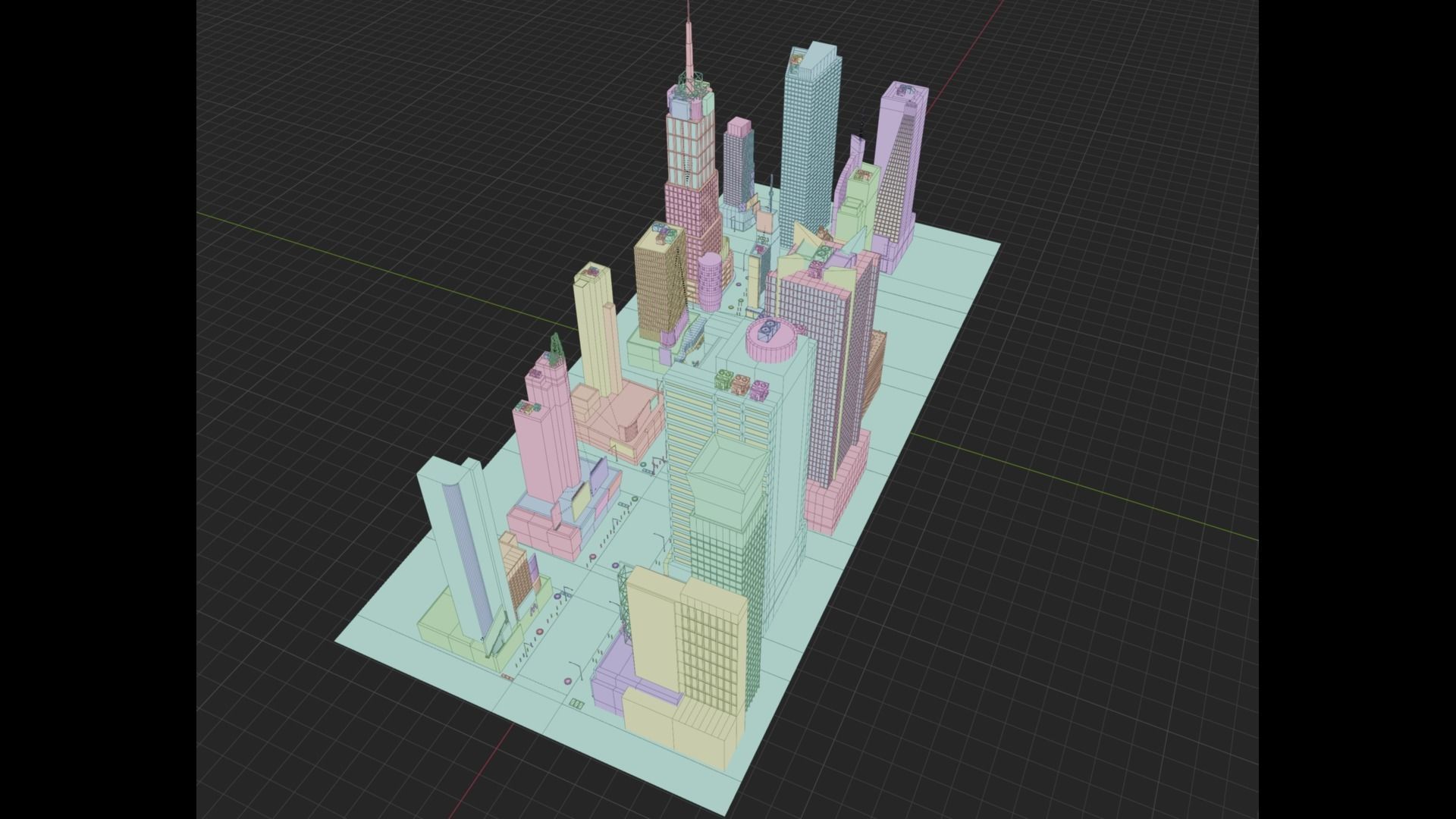 Times Square NYC Broadway New York City America 3D model_31