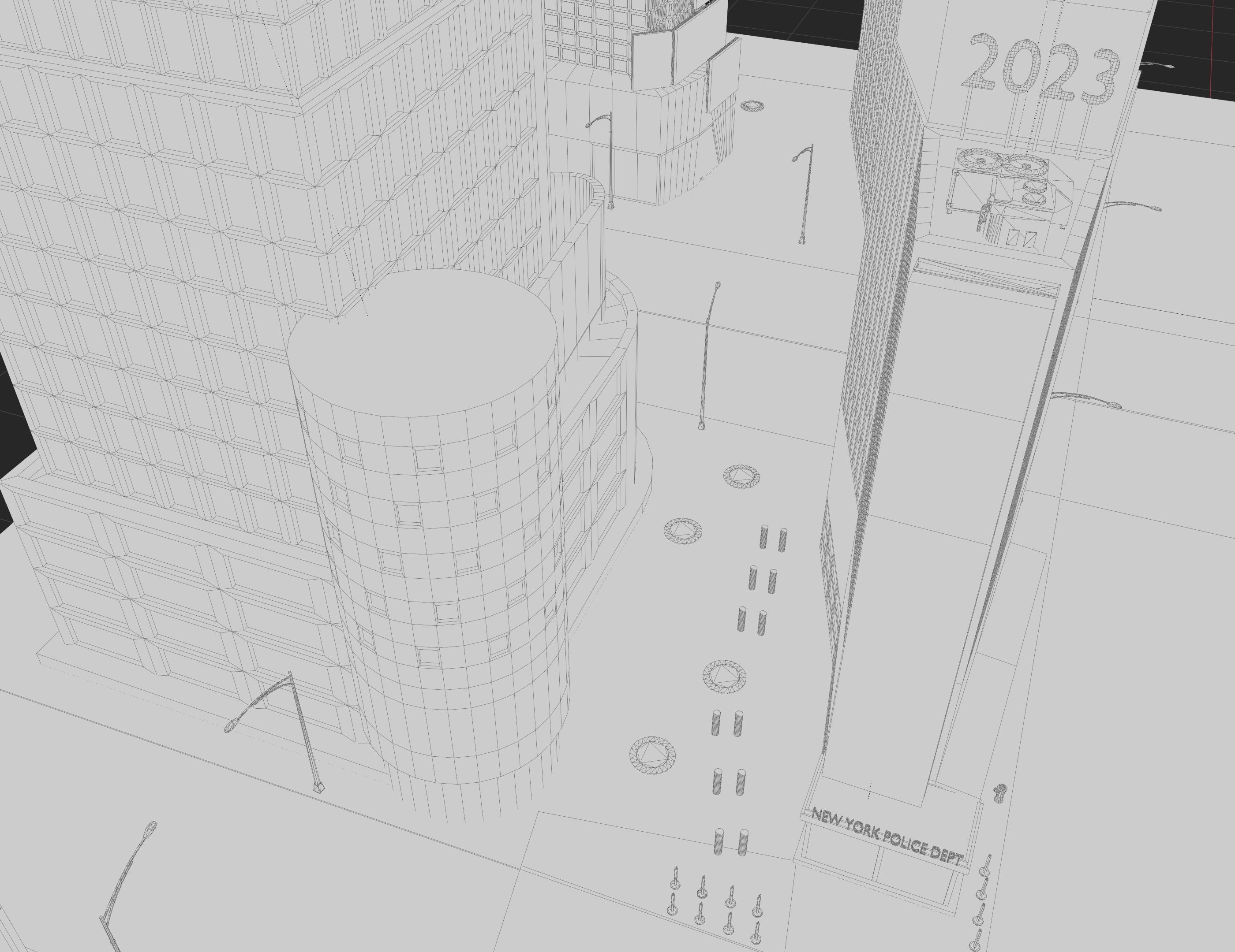 Times Square NYC Broadway New York City America 3D model_27
