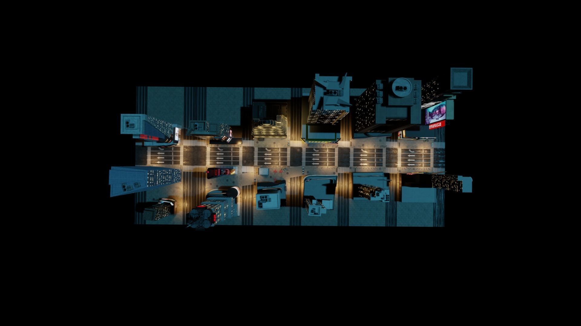 Times Square NYC Broadway New York City America 3D model_26