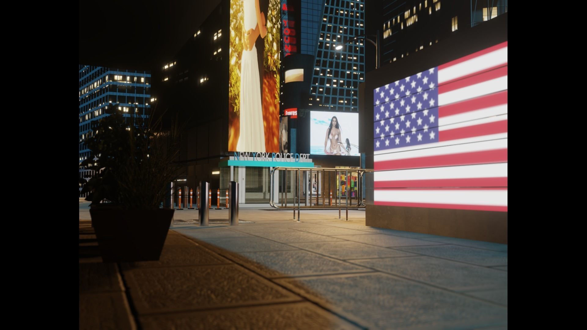 Times Square NYC Broadway New York City America 3D model_33