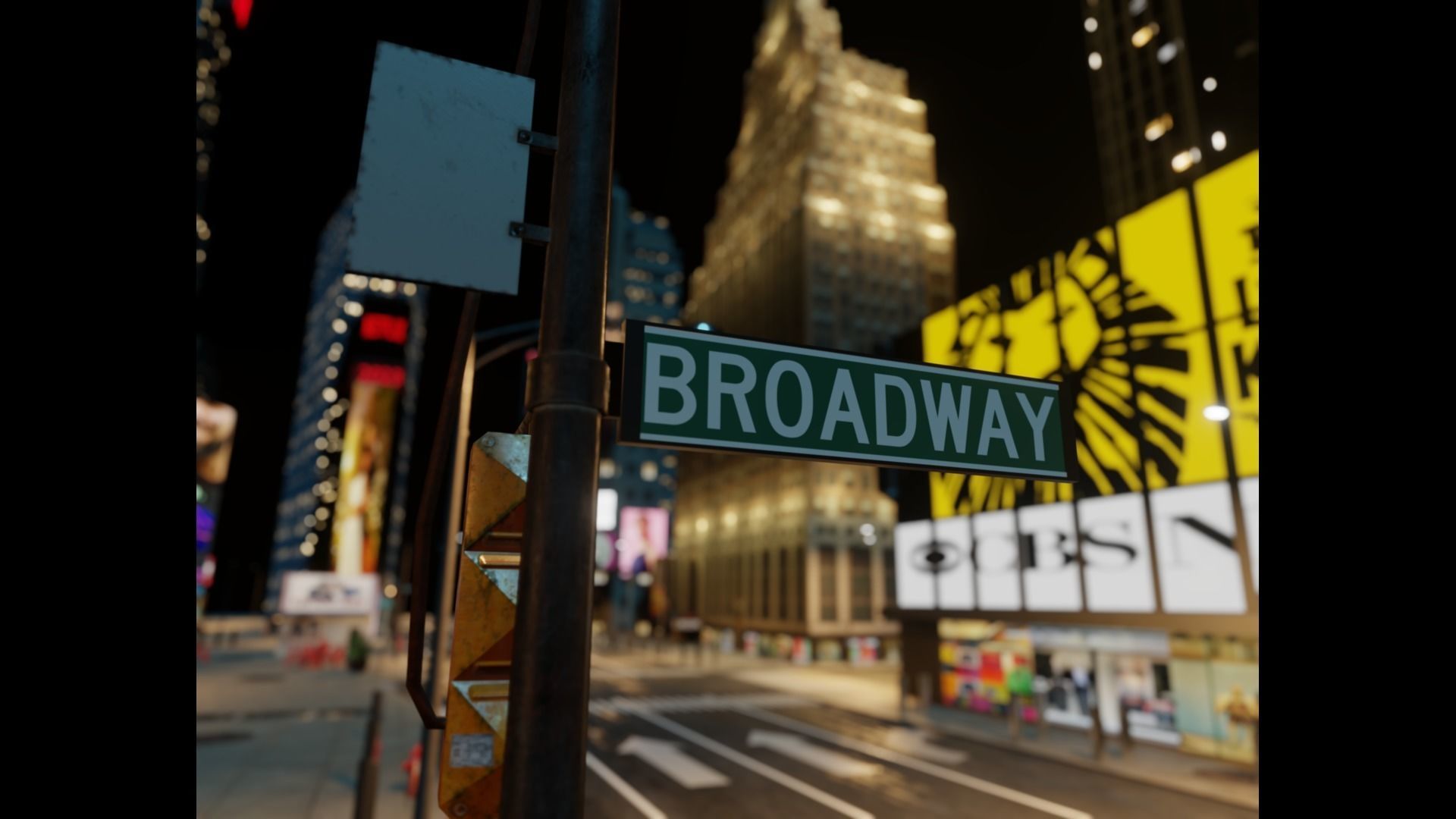 Times Square NYC Broadway New York City America 3D model_35