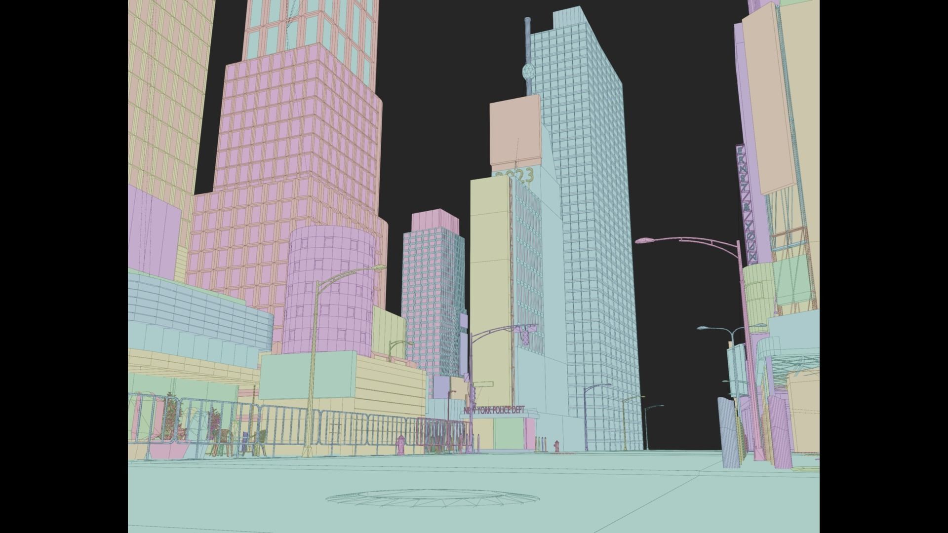 Times Square NYC Broadway New York City America 3D model_15