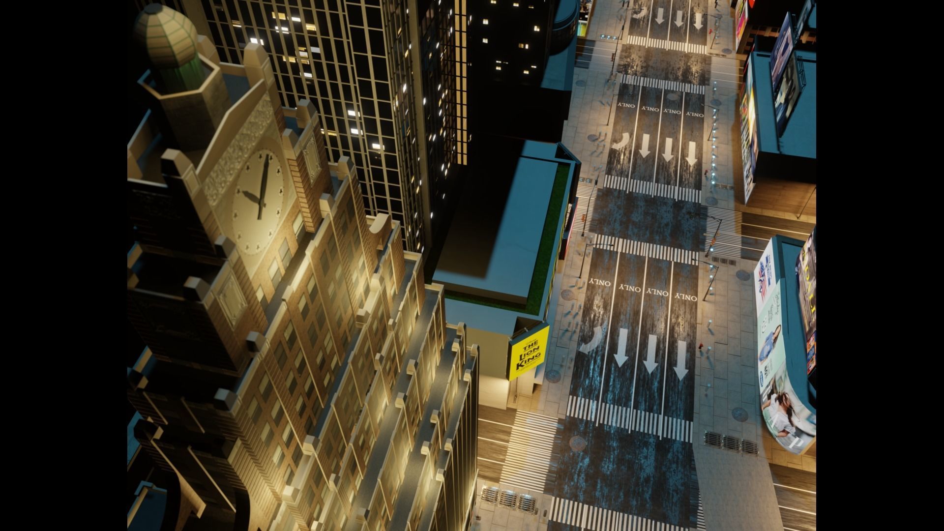 Times Square NYC Broadway New York City America 3D model_25