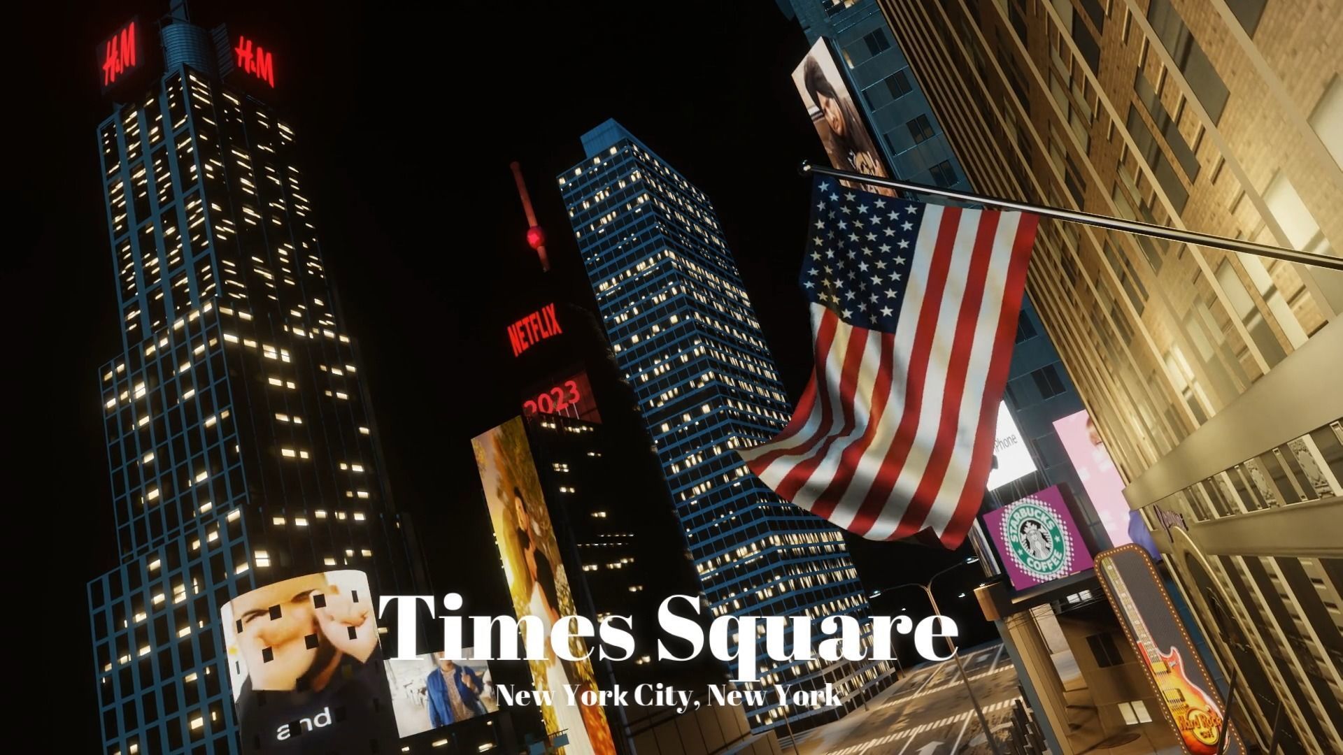 Times Square NYC Broadway New York City America 3D model_23