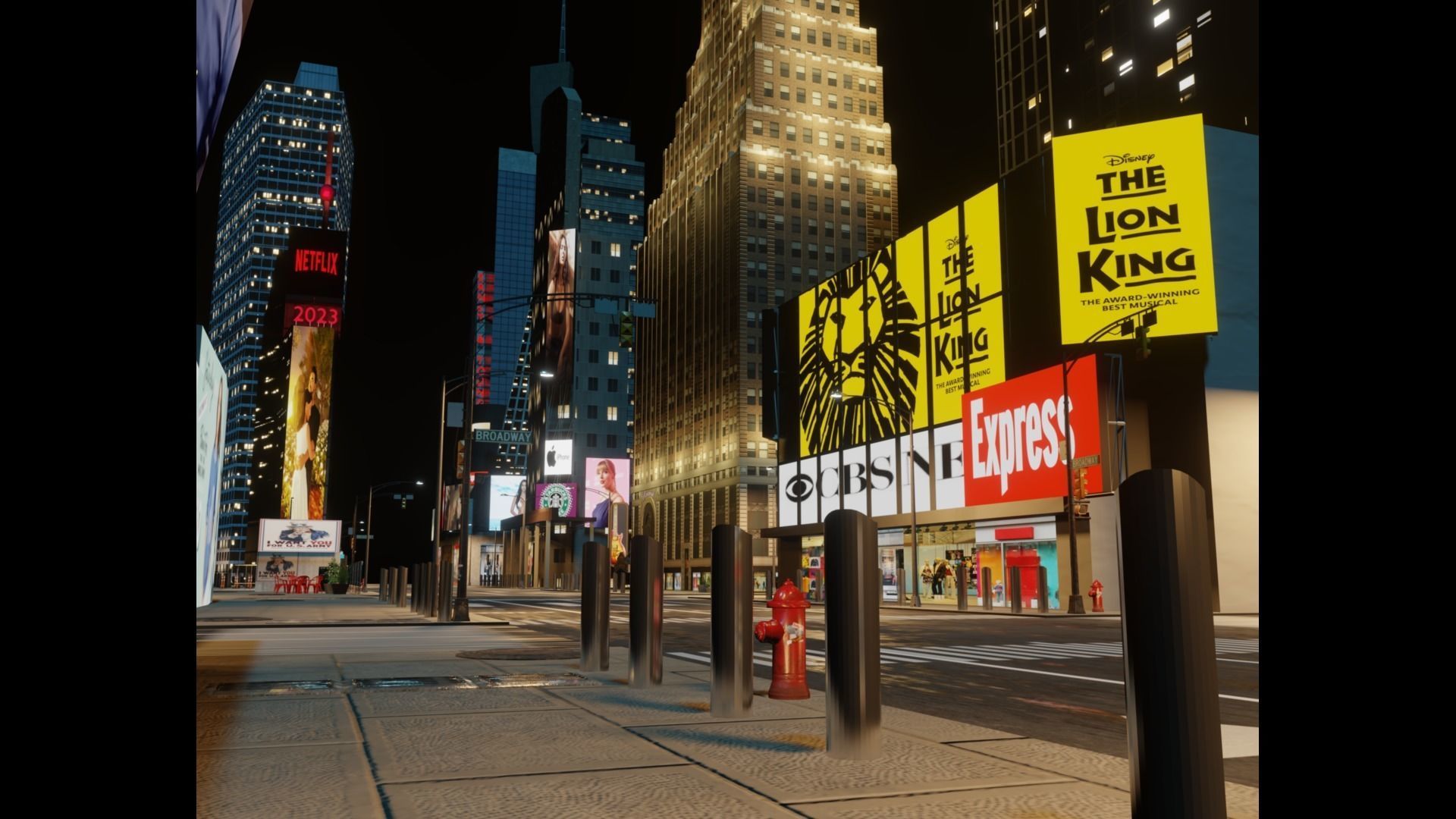 Times Square NYC Broadway New York City America 3D model_44
