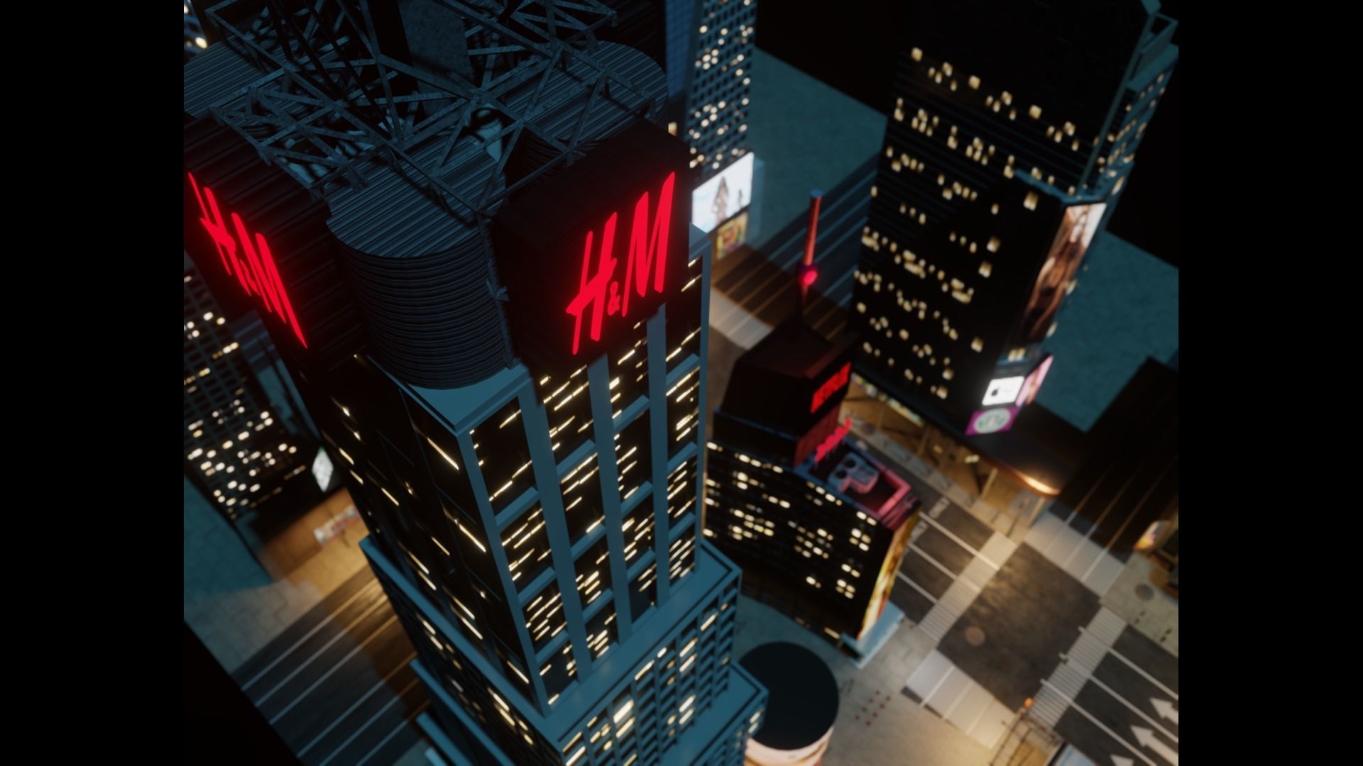 Times Square NYC Broadway New York City America 3D model_41