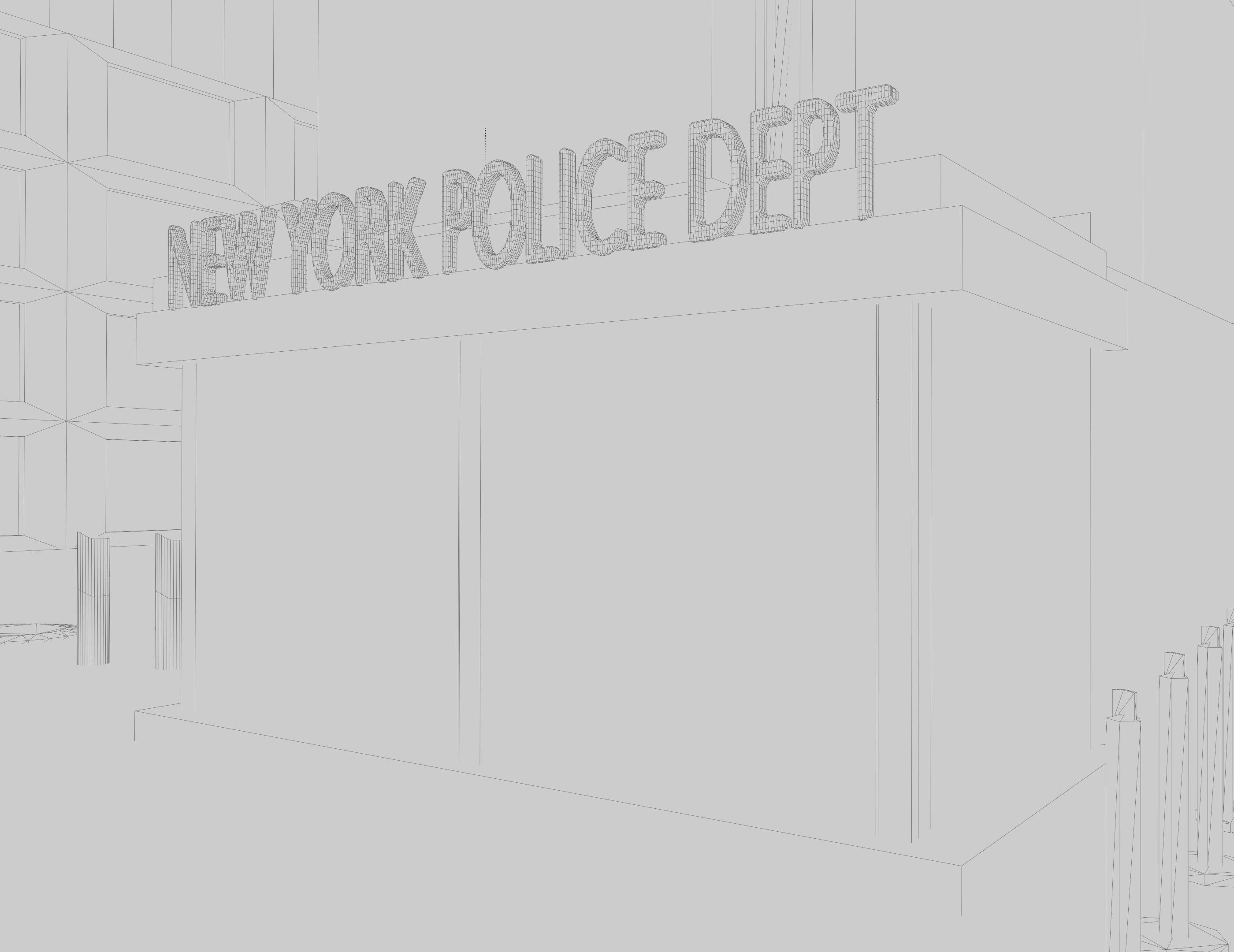 Times Square NYC Broadway New York City America 3D model_36